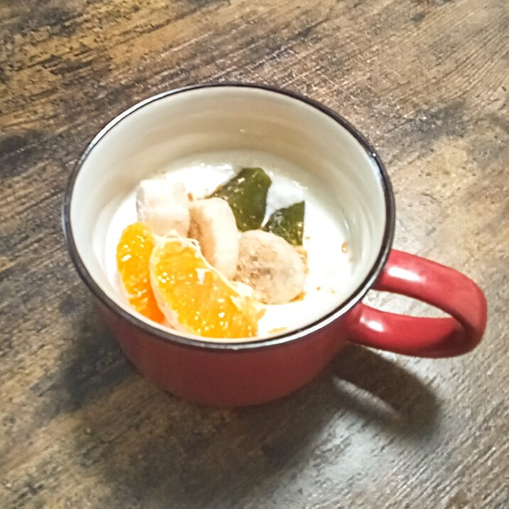 毎日ヨーグル♪抹茶わらび餅De和風ヨーグルト♡